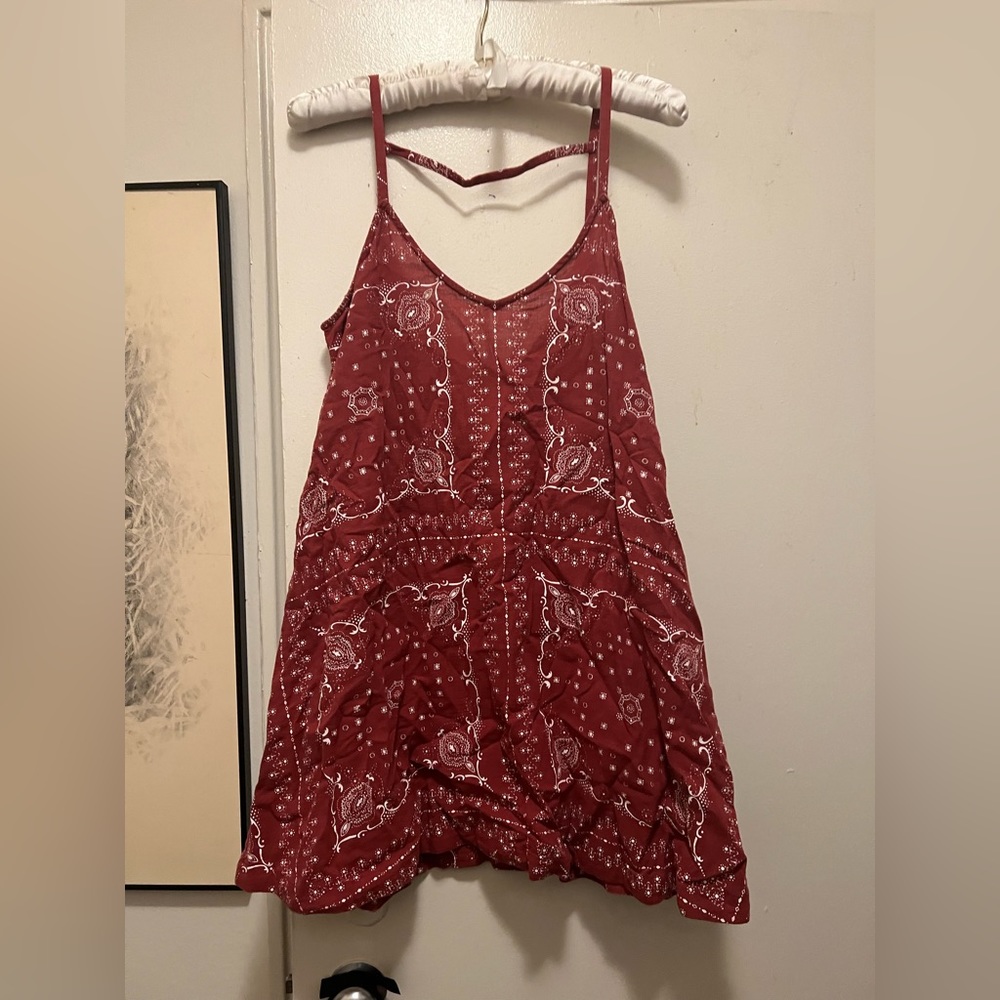 Red Madewell sun dress